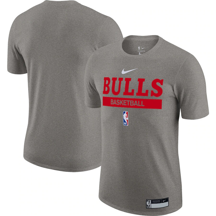 Men's Chicago Bulls Gray 2022/23 Legend On-Court Practice Performance T-Shirt